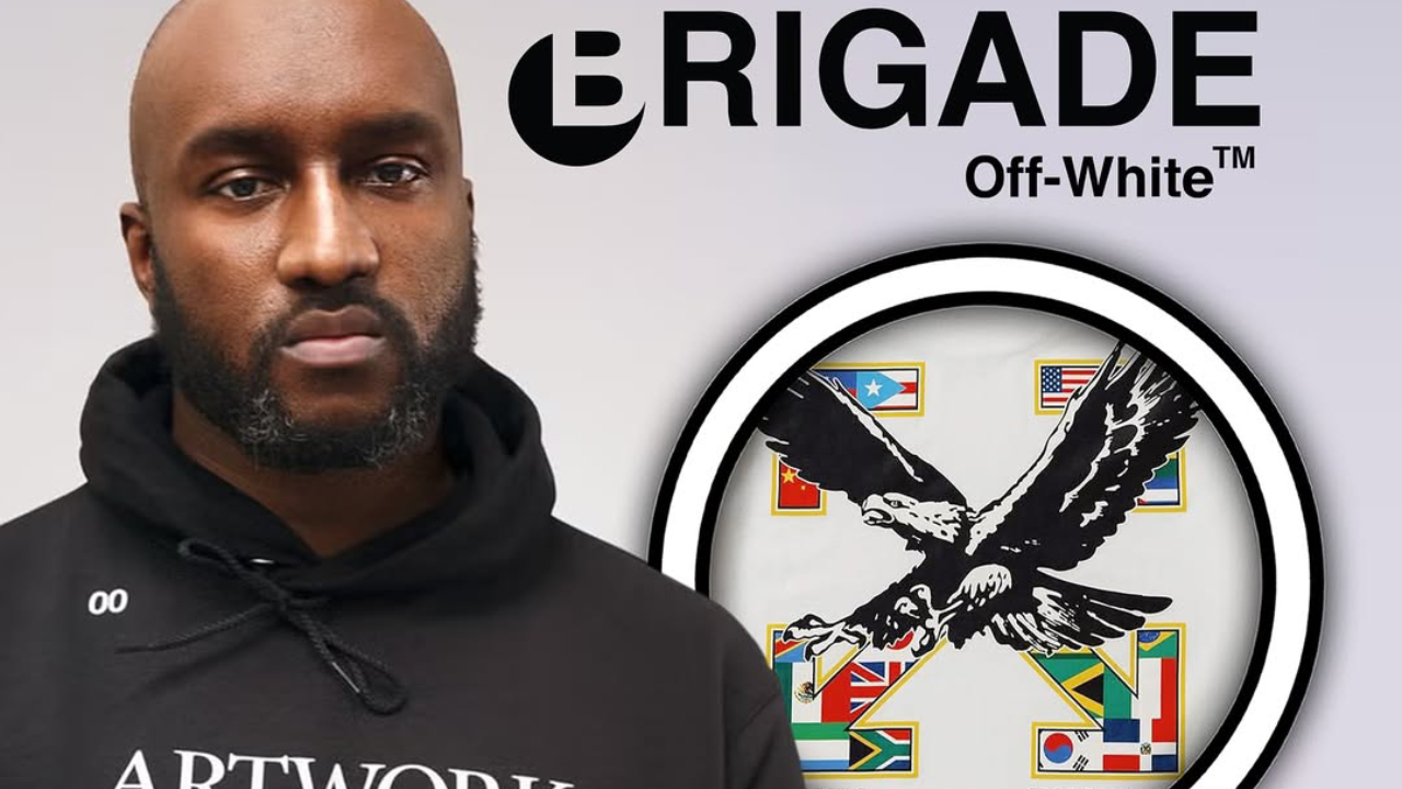 Kolaborasi Resmi BRIGADE x OFF-WHITE “STAFF” Tee dengan Sentuhan Elang dan Bendera