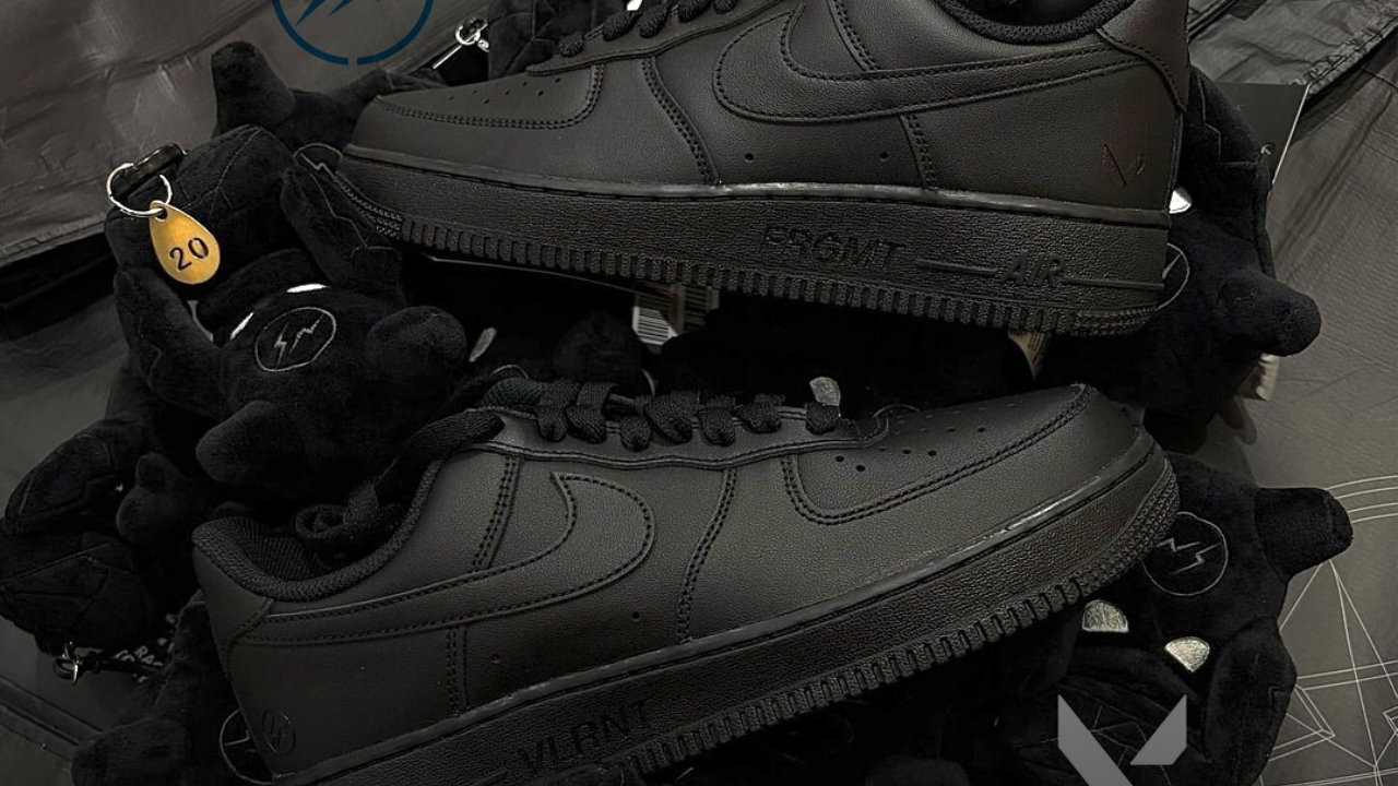 Mengintip Desain Eksklusif VALORANT x Fragment Design x Nike Air Force 1 Low “Black”