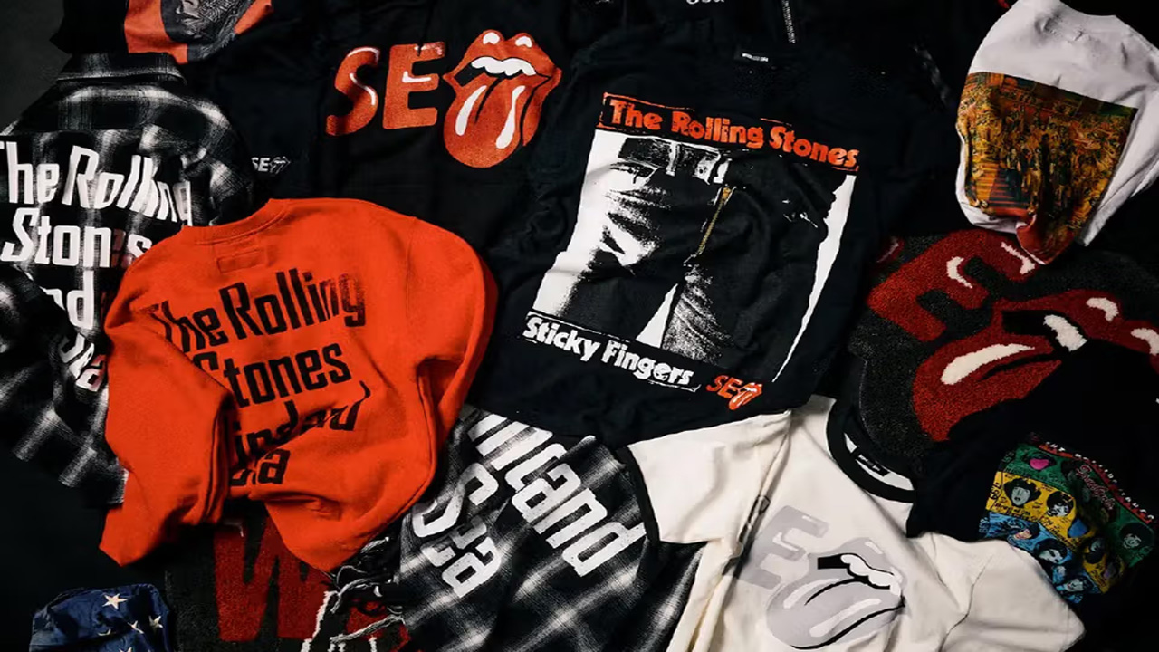 Kolaborasi WIND AND SEA x The Rolling Stones: Perpaduan Streetwear Jepang dan Warisan Rock Amerika