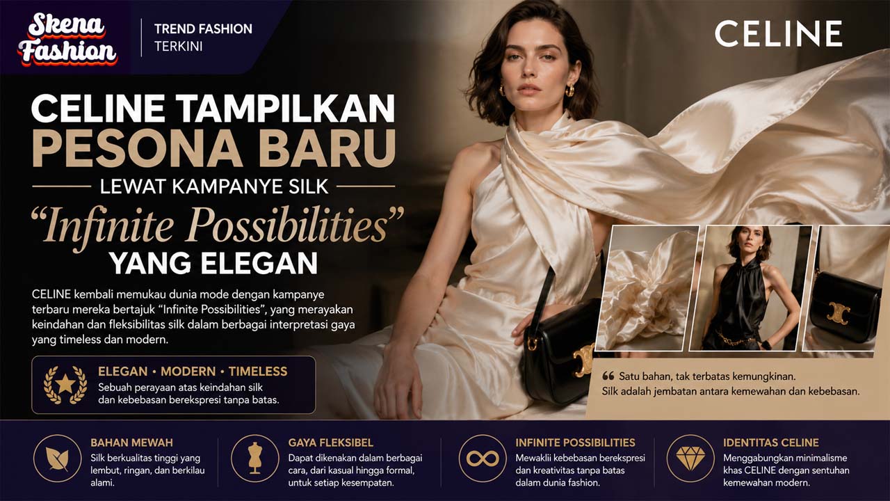 Celine Tampilkan Pesona Baru Lewat Kampanye Silk “Infinite Possibilities” yang Elegan