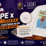 BAPE x SAINT Mxxxxxx Bawa Nuansa Streetwear 90-an lewat Koleksi New Vintage