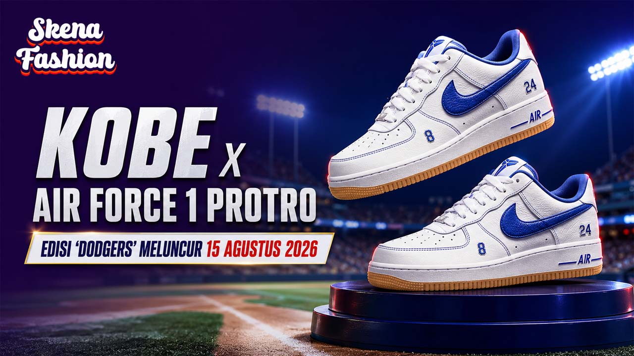 Kobe Bryant x Nike Air Force 1 Low Protro “Dodgers” Resmi Meluncur 15 Agustus 2026