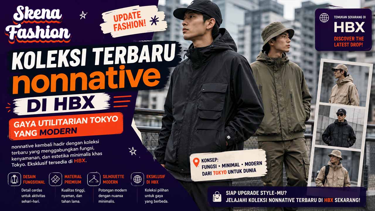 Koleksi Terbaru nonnative di HBX, Gaya Utilitarian Tokyo yang Modern