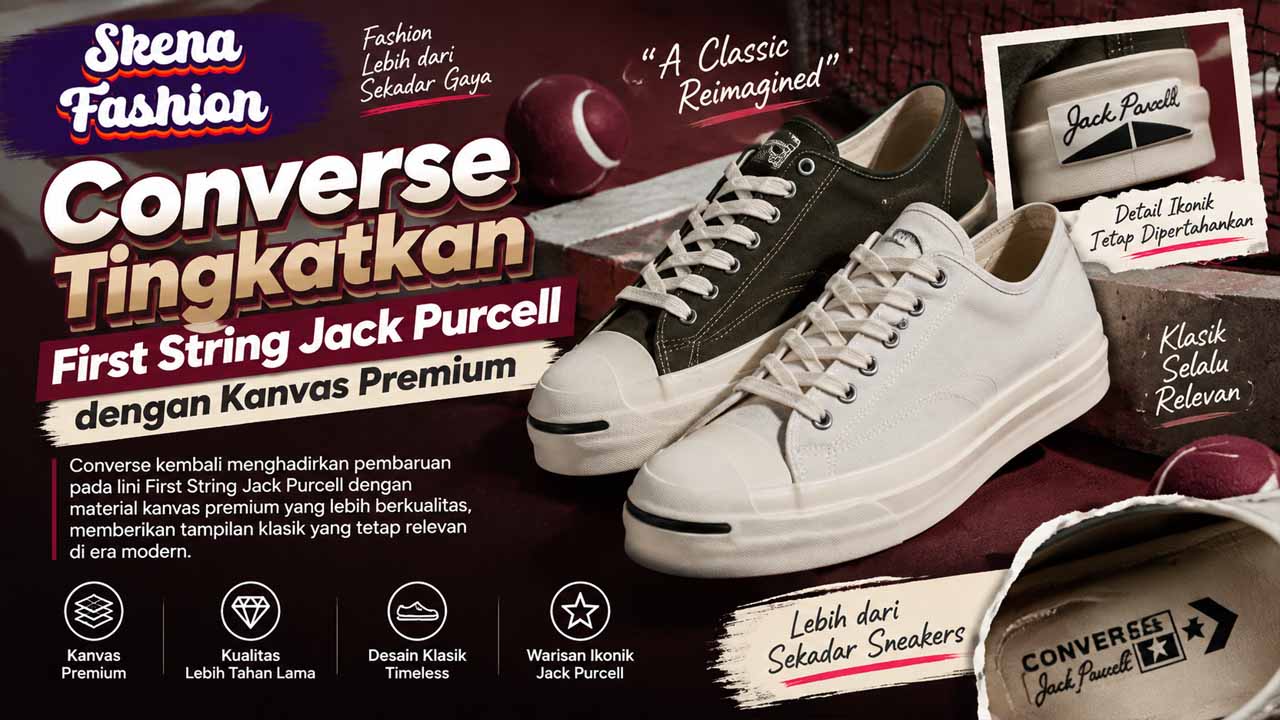 Converse First String Jack Purcell Hadir dengan Sentuhan Kanvas Premium