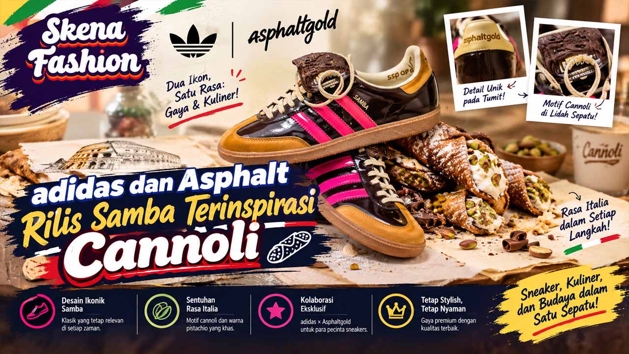 adidas dan Asphalt Rilis Samba Terinspirasi Cannoli