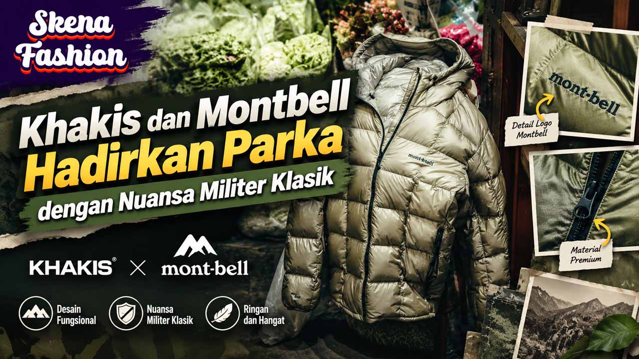 Khakis dan Montbell Hadirkan Parka dengan Nuansa Militer Klasik