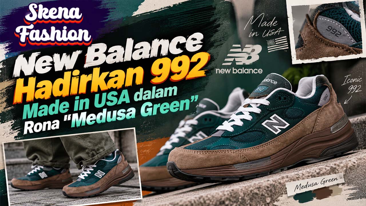 New Balance 992 Medusa Green, Sentuhan Alam pada Sneaker Klasik